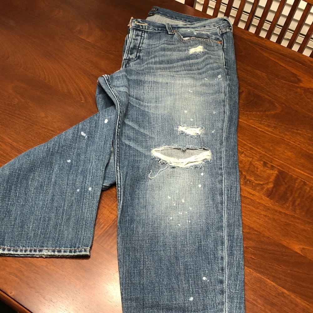 Ripped denim jeans